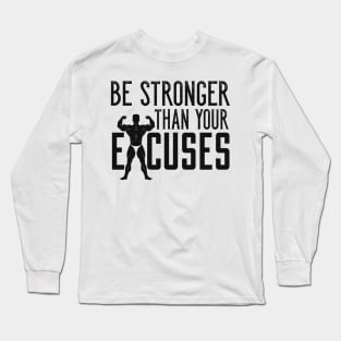 Bodybuilding Saying Motivation Workout Gym Fitness Long Sleeve T-Shirt